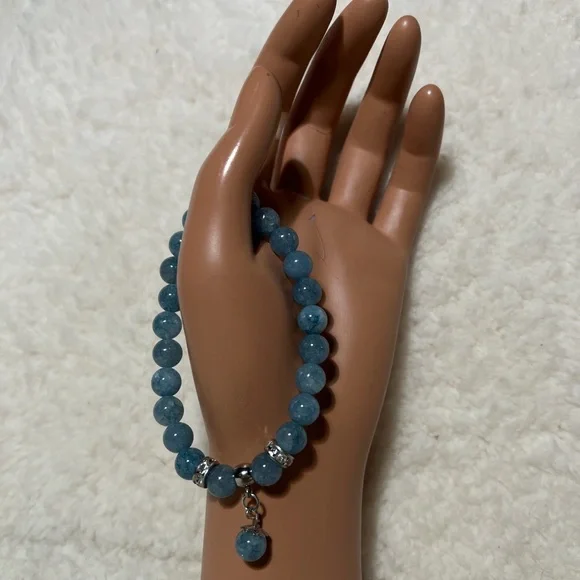 Bracelet 8mm Aquamarine - Picture 3 of 8